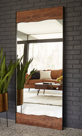 Warmstead Furniture - Ashley Furniture - Panchali Mirror - Floor Mirror / Brown/Black - A8010197
